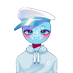 ︎